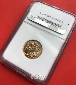 1911 c Canada Sovereign Gold Coin NGC MS-63