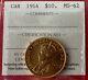 1914 Canada Gold $10 Dollar Coin Iccs Ms-62 Lustrous