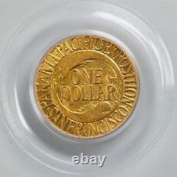 1915-S G$1 Panama-Pacific Commemorative Gold Dollar AU58 PCGS 19210504