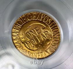 1915-S Panama-Pacific Exposition $1 Gold Commemorative Coin PCGS MS 64 CAC