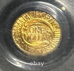 1915-S Panama-Pacific Gold Commemorative Dollar PCGS MS62 Great Luster $1