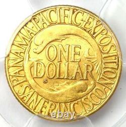 1915-S Panama Pacific Gold Dollar G$1 Coin Certified PCGS AU58 Rare