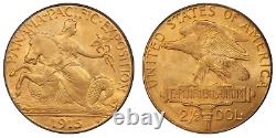 1915-s $2.50 Pcgs Ms 65 Old Holder Gem Gold Commemorative Gold Quarter Eagle