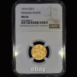 1915-s Gold Panama-pacific $2.50? Ngc Ms-66? Coin Pan-pac 2 1/2? Trusted