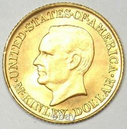 1916 McKinley Commemorative Gold Dollar Coin G$1 Uncirculated Detail (UNC, MS)
