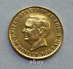 1916 McKinley Memorial Gold Commemorative One Dollar $1 Coin