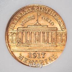 1917 G$1 McKinley Gold Commemorative Dollar PL Fields NGC MS 62 SKU-G3598