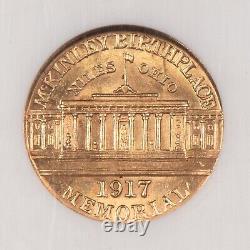 1917 G$1 McKinley Gold Commemorative Dollar PL Fields NGC MS 62 SKU-G3598