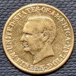 1917 McKinley Commemorative $1 Gold One Dollar Circulated Details #93242