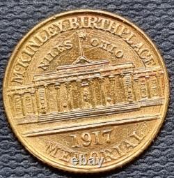 1917 McKinley Commemorative $1 Gold One Dollar Circulated Details #93242