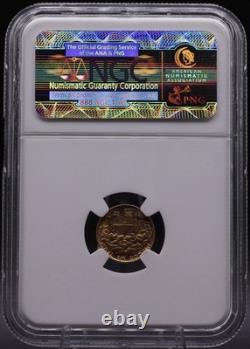 1922 US Ulysses S. Grant Gold Commemorative G$1 NGC MS67 Certified Gold Dollar