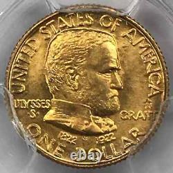 1922 With Star Grant Memorial Commemorative Gold Dollar PCGS MS-66