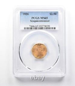 1926 $2.50 Sesquicentennial Gold Commemorative MS65 PCGS 9971