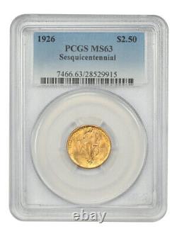 1926 $2.50 Sesquicentennial PCGS MS63 Classic Gold Commemorative