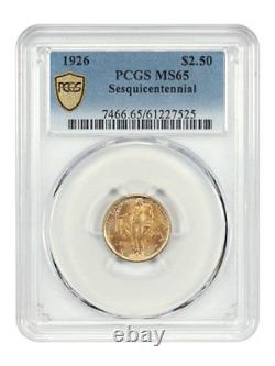 1926 $2.50 Sesquicentennial PCGS MS65 Classic Gold Commemorative