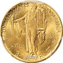 1926 Sesqui Commemorative Gold $2.50 PCGS MS63 Nice Eye Appeal Strong Strike