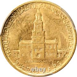 1926 Sesqui Commemorative Gold $2.50 PCGS MS63 Nice Eye Appeal Strong Strike