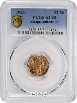 1926 Sesquicentennial $2.50 Gold AU58 PCGS