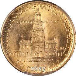 1926 Sesquicentennial Commemorative Gold $2.50 PCGS MS65 Superb Eye Appeal