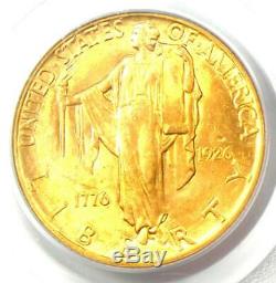 1926 Sesquicentennial Gold Quarter Eagle $2.50 Sesqui Coin PCGS MS62 (BU UNC)