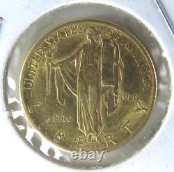 1926 US Mint $2.50 Sesquicentennial 90% Gold Coin BU Independence Commemorative