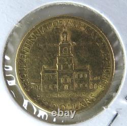 1926 US Mint $2.50 Sesquicentennial 90% Gold Coin BU Independence Commemorative