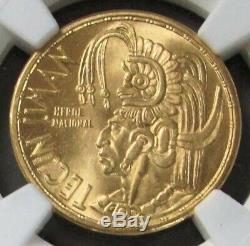 1965 Gold Guatemala Tecun Uman 1/4 Oz Commemorative Ngc Mint State 67