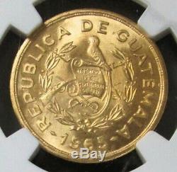 1965 Gold Guatemala Tecun Uman 1/4 Oz Commemorative Ngc Mint State 67