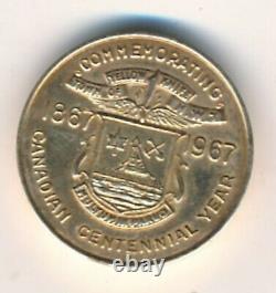 1967 Coins, Birks 14kt Gold, Gold Medallion, Commemorating Canada Centinnial