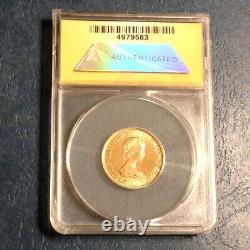1972 Jersey Elizabeth II £20 Gold Silver Wedding Commemorative ANACS MS67 cd