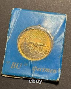1975 Bahamas $150 Gold Coin Independence Commemorative, BU Specimen, Original
