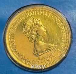 1975 Bahamas $150 Gold Coin Independence Commemorative, BU Specimen, Original