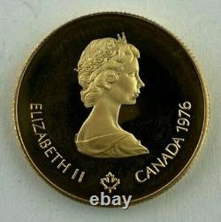 1976 Canada $100 Dollars 22k Gold Coin, Montreal Olympics Proof