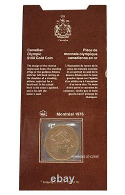 1976 Canada $100 Montreal Olympic Commemorative 14K Gold Coin