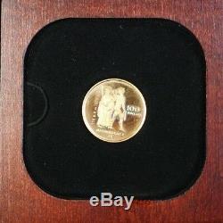 1976 Canada Olympic $100 1/2 Oz Gold Proof Commemorative Coin with COA NO BOX