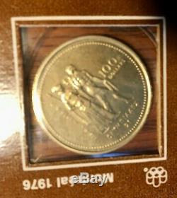 1976 Canadian $100 Gold Coin 14k Montreal Olympics Commemorative Mint