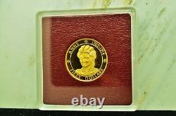 1977 Cayman Islands $50 Gold Proof Queen Anne Commemorative