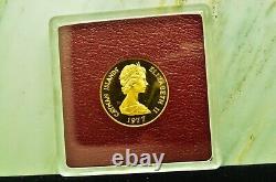 1977 Cayman Islands $50 Gold Proof Queen Mary II Commemorative