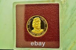 1977 Cayman Islands $50 Gold Proof Queen Mary II Commemorative