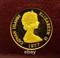1977 Cayman Islands $50 Gold Proof Queen Mary I Commemorative