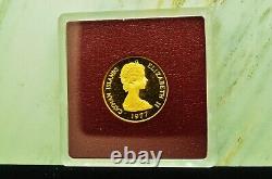 1977 Cayman Islands $50 Gold Proof Queen Mary I Commemorative