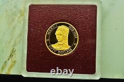 1977 Cayman Islands $50 Gold Proof Queen Mary I Commemorative