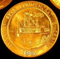 1980-1984 AMERICAN ARTS COMMEMORATIVES 5 GOLD COINS 1 OUNCE EACH withORIGINAL CASE