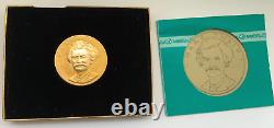 1980 Grant Wood 1 Ounce Commemorative Gold Medal Original Box As Issued