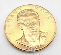 1980 Grant Wood 1 Oz. 900 Gold Coin Medal American Arts Commemorative Series