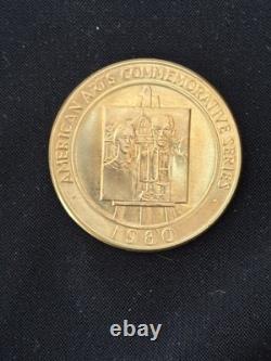 1980 Grant Wood American Arts Gold Medallion 1 Oz. COMMEMORATIVE GOLD MEDAL