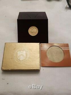 1981 BU Willa Cather 1/2 Oz Gold Commemorative American Arts Medal Box and COA