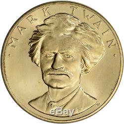 1981 US Gold (1 oz) American Commemorative Arts Medal Mark Twain BU