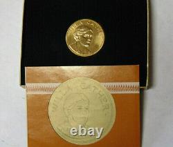 1981 Willa Cather 1/2 oz Gold American Arts Commemorative Medal With Box and COA