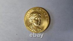 1981 Willa Cather 1/2 oz Gold American Arts Commemorative Medal With Box and COA